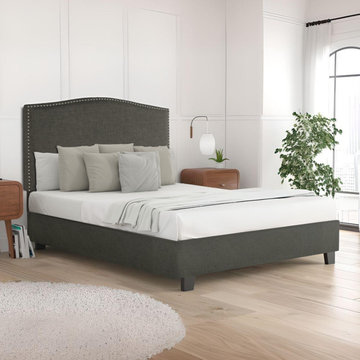 ARBO Upholstered Platform Beds with Headboards