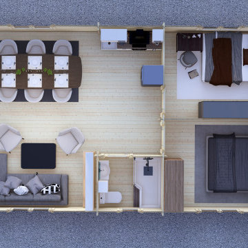 2 Bedroom Log Cabins