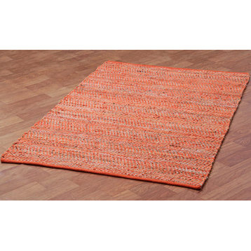 Earth First Orange Jeans Rug, 9'x12'