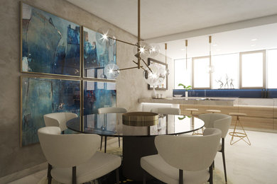 Dining area with a beautiful glass table | by CADFACE