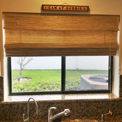Natural Woven Wood Shade - Roman Shades