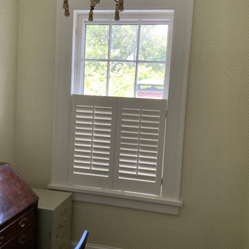 Interior raised panel shutters in Buckhead