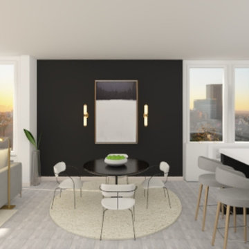 Modern Black and white apartment