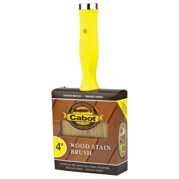 Cabot 140-0000061-000 Wood Stain Brush with Threaded Handle, 4"