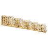 Living District LD7020BR Ollie 5 light Brass and Clear Crystals wall sconce