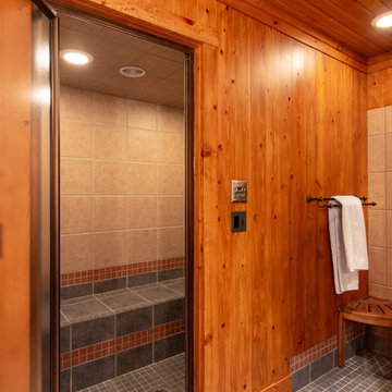 Modern Log Cabin Basement Remodel in Ann Arbor, Michigan