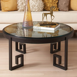 Greek Key Cocktail Table - Coffee Tables