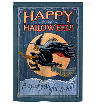 Halloween A Spooky Night To All 2-Sided Vertical Impression House Flag