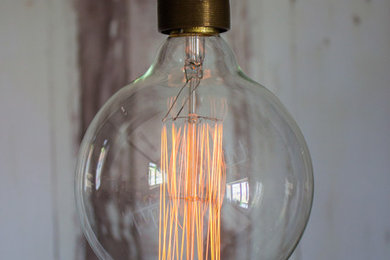 Extra Large Globe Squirrel Cage Vintage Style Filament Light Bulb