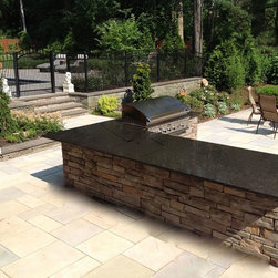 Granite-Topped Outdoor Kitchen (Brookville, NY): - Outdoor Structures