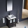 Fresca Torino 24" Modern Bathroom Vanity With Vessel Sink, Espresso