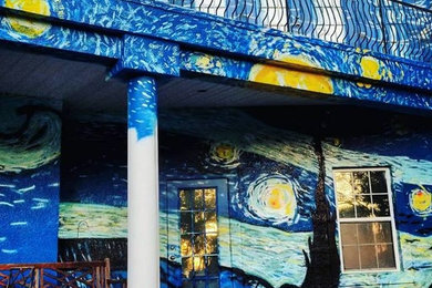 Van Gogh House,Starry Night mural