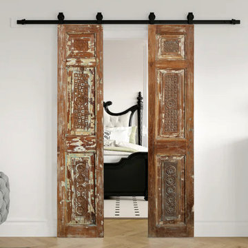 Carved Pantry Doors, Accent Barndoors