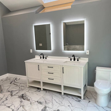 Sun Shore Construction's Comprehensive Bathroom and Closet Remodel