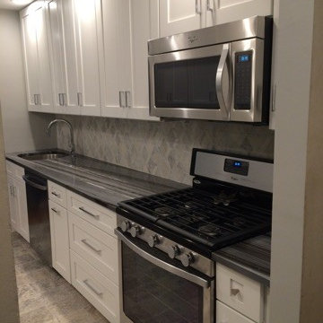 Long Beach Apartment Kitchen and Bathroom