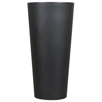 Tusco Products (#CTR32BK) Cosmopolitan Tall Round Planter, Black - 32”