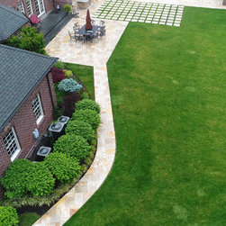 Ella-Walnut mix Travertine Paver Project - Landscaping Stones And Pavers