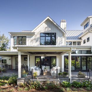 75 Trendy Farmhouse Exterior Home Design Ideas - Pictures 