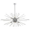 Elegant Lighting 2502D46 Sienna 10 Light 46"W Crystal Sputnik - Chrome