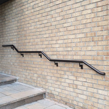 Satin Black Stair Railing