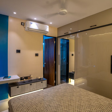 Modern & Contemporary 2BHK Interior Design of Mr Prakash House