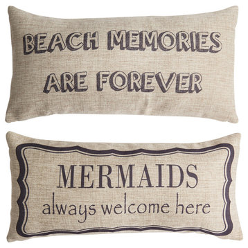 Beach Memories Reversible Pillow Cover