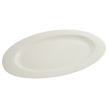 Whittier Oval Platter, White, 18''