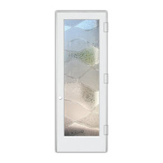 Interior Door, Abstract Hills, 3D Gluechip, Primed, 30x80", Left/Push