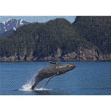 Whale Area Rug, 5'0"x7'0"