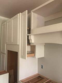 Kraftmaid Hd Vs Cliq Studios Kitchen Cabinets There Was A Design Error On Our Sperson The E Rack Contractor Fixed Without Waiting Filler Piece Looks Good From Picture I Will