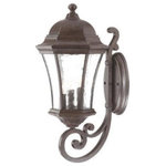 Acclaim Lighting - Acclaim Lighting 3611BC Waverly, 3-Light Outdoor Wall Lantern - This Three Light Wall Lantern has a Black Finish aWaverly Three Light  Black Coral Hammered *UL Approved: YES Energy Star Qualified: n/a ADA Certified: n/a  *Number of Lights: 3-*Wattage:60w Candelabra bulb(s) *Bulb Included:No *Bulb Type:Candelabra *Finish Type:Black Coral