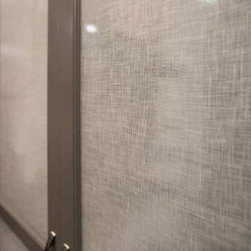 Dark Gray His & Hers Walk-in Closet