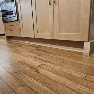 Transitional Kitchen Remodel With New Sandstone Colored Cabinets