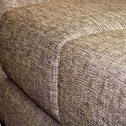 Metaphor | Fully Upholstered Sofa with Wood Legs &mdash; Detail of Seat - Sofas