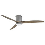 Hinkley - Hinkley Hover Flush 60``Ceiling Fan 900860FGT-LWD - 60``Ceiling Fan from Hover Flush collection in Graphite finish. Max Wattage 16.00 . No bulbs included. Clean and sleek, Hover is a stunning modern upgrade for any project. Available in Brushed Nickel, Graphite or Matte Black, Hover comes equipped with integrated LED lighting and DC motor technology to deliver excellent energy efficiency. Hover is so versatile, it can be used for both indoor and outdoor spaces. Blades are included with every fan. No UL Availability at this time.