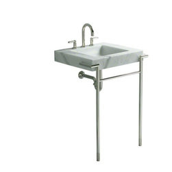 Kallista Bronze Vir Stil by Laura Kirar Console Table Legs with Towel Bar - Bathroom Vanities And Sink Consoles