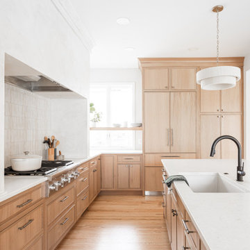 A Nature-Inspired Kitchen & Living Room with Natural Quarter-Sawn White Oak