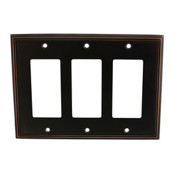 Cosmas - Cosmas Decorative Wall Plates/Outlet Cover, Oil Rubbed Bronze, 65000 Series - Switch Plates And Outlet Covers