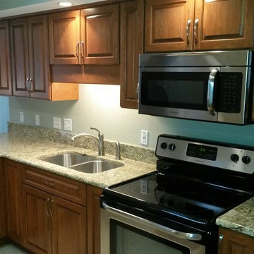 Kitchen Remodel done with Cabinet Refacing and New Cabinets