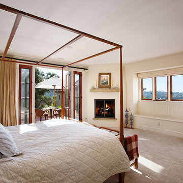Hope Ranch Spanish Style Custom Home Master Bedroom