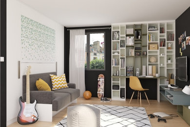 Exemple d'une chambre moderne.