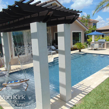 Pergola For Classic Straight Edge in Parkland, Florida