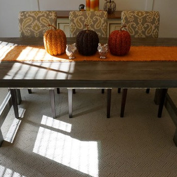 Rustic Slate Gray- The Clayton Rustic Farm Dining Table