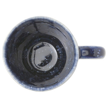 Isla Indigo Stoneware Mugs, Set of 4