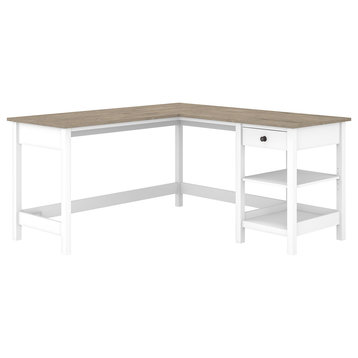 Mayfield 60W L-Shaped Computer Desk With Storage