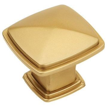 Cosmas 4391GC Gold Champagne 1-1/4” Square Cabinet Knob