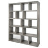 Tema Berlin 5 Levels 150 Wood Bookcase, Concrete Look