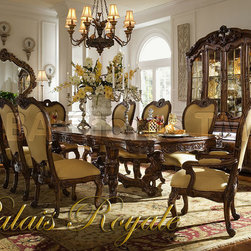 "Michael Amini" Rococo Cognac Dining Set, Palais Royale Collection - Furniture
