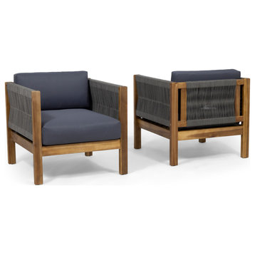 Charlotte Outdoor Club Chair, Set of 2