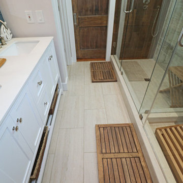 Coastal Master Bath w/ Sauna